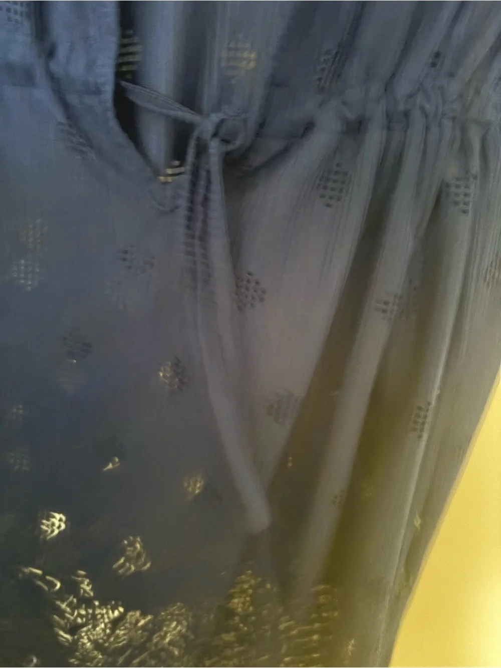 Dotti Navy Crochet Drawstring Swim Coverup